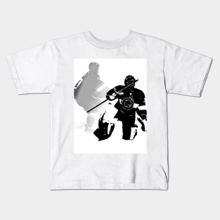 Ice Hockey Season - Goalie and Forward Kids T-Shirt